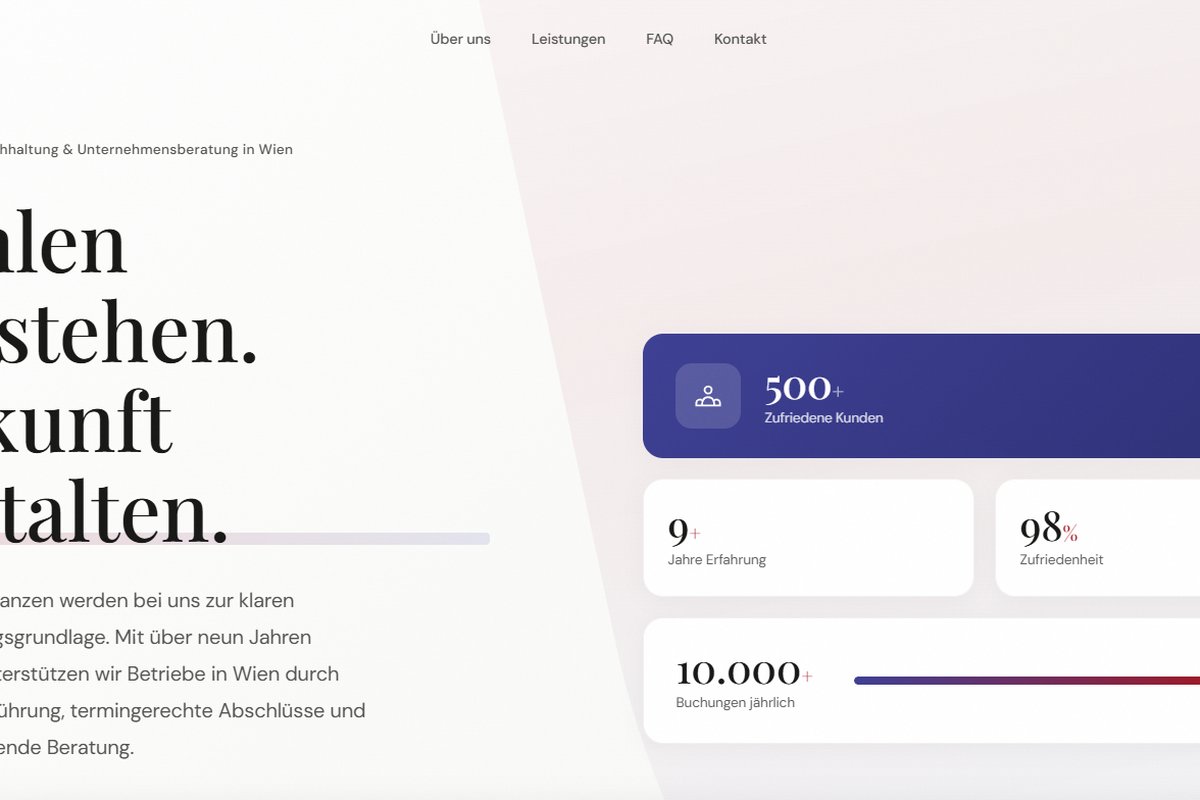 BB Finance Wien Website - Buchhaltung für KMU & Freelancer