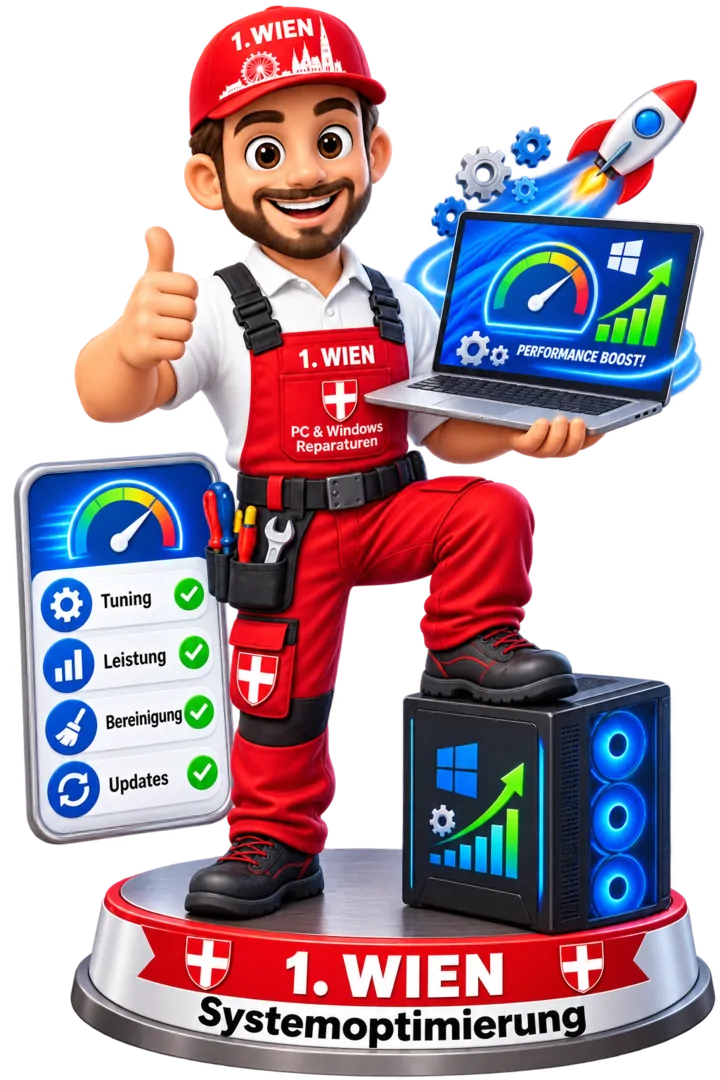 1.WIEN Maskottchen für PC-Bereinigung, Windows-Tuning und Systemoptimierung in Wien