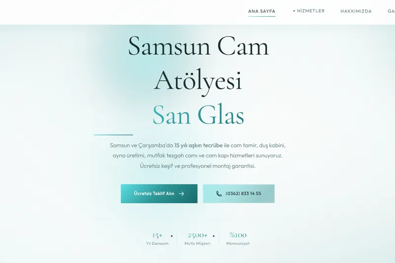 Screenshot der Website atakumcam.com.tr