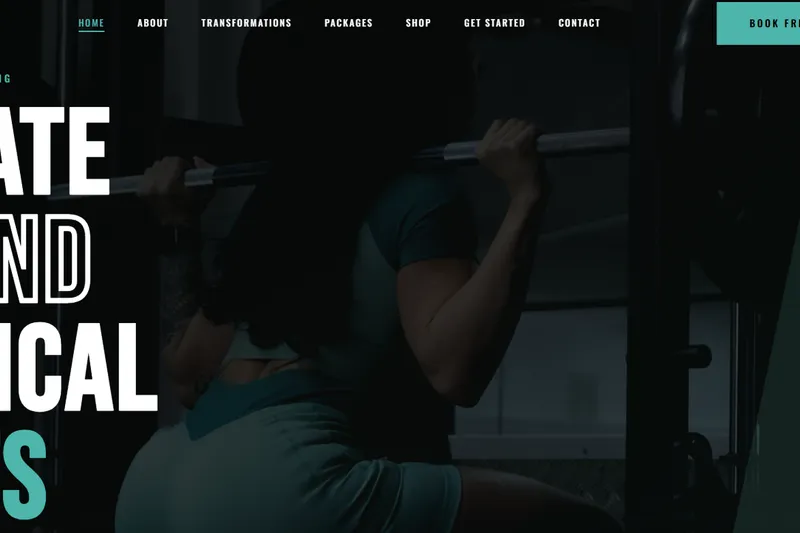 Screenshot der Website beyondbody.coach